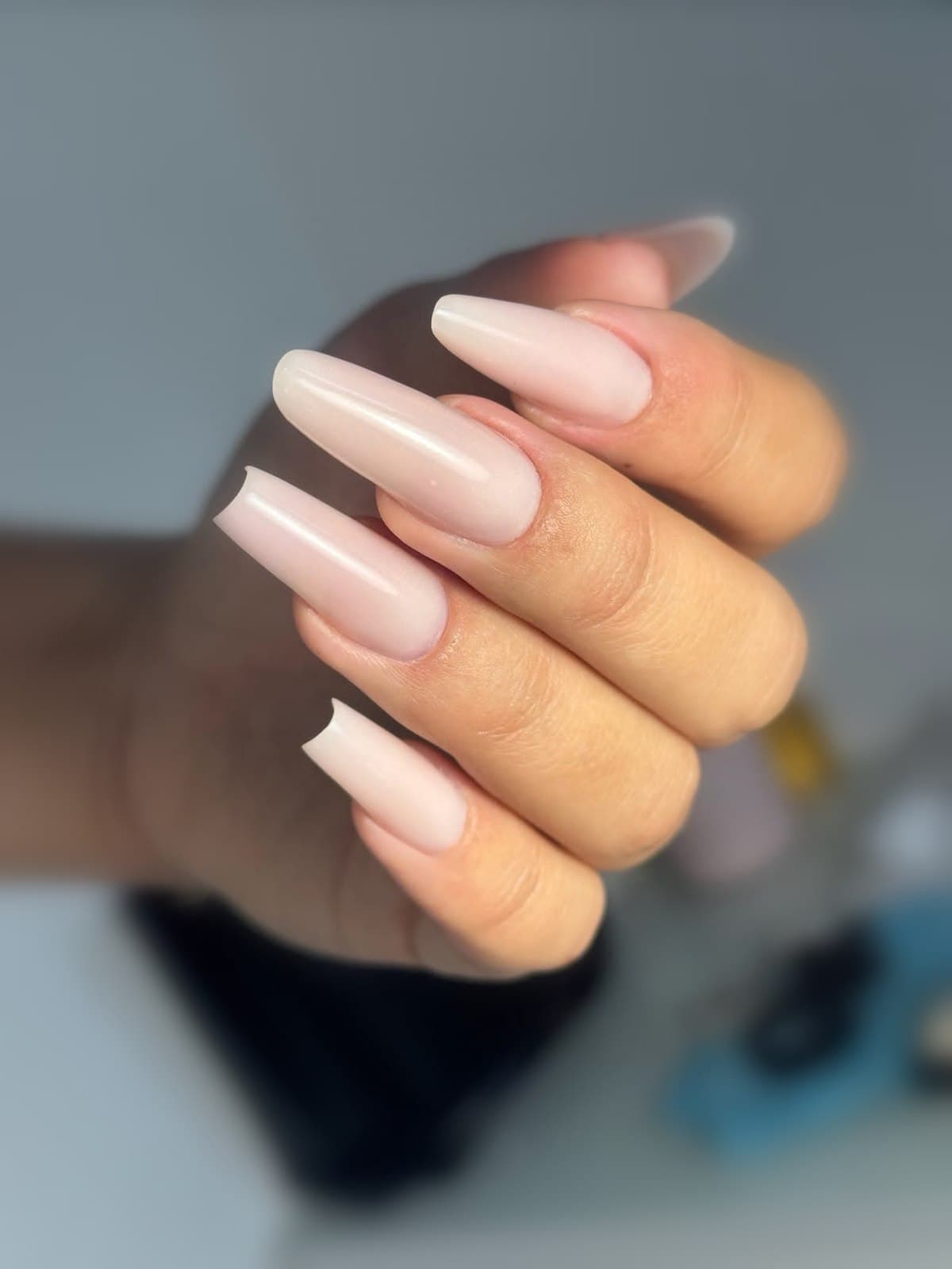 Ballerine, effet baby-boomer nude et blanc